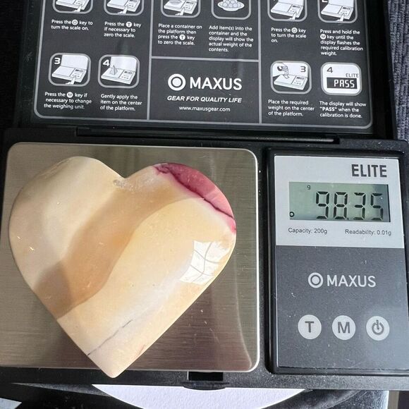 Mookaite Jasper Crystal Heart (#4) - Picture 10 of 10